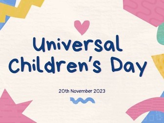 Universal Children's Day Assembly