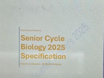 Student Experiment Booklet - SC Biology 2025