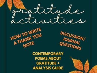 Gratitude Activities - 3 ways to give thanks!