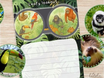 Leafy Lookout – EYFS Rainforest Writing Activity