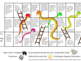 iGCSE, iAlevel, GCSE, Alevel, BTEC, IB accounting snakes and ladders game