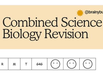 Combined Science: Biology Revision Checklists