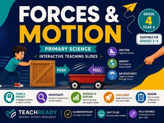 Forces & Motion | Primary Science | Interactive Teaching Slides