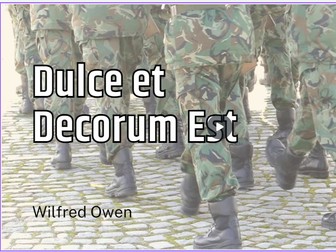 Dulce et Decorum Est
