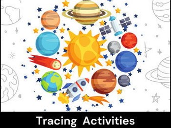 Tracing Activities The Solar System Planets Fine motor Worksheets