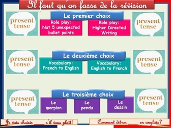 French grammar revision program - Past tense with Etre