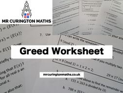 Greed Worksheet | Teaching Resources