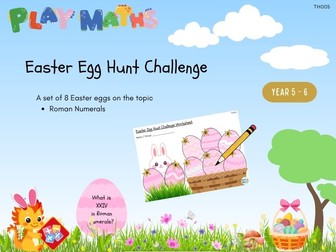 Maths Easter Egg Hunt (Year 5-6) Solo pack