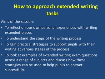 How to respond to Extended Writing Questions (0500/0990 - Paper 1)