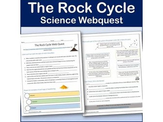 The Rock Cycle Webquest | Editable Digital Science Activity