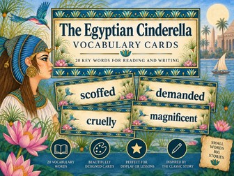 The Egyptian Cinderella Vocabulary Display | KS2