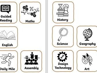 Visual Timetable KS2