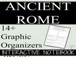 Ancient Rome: Interactive Notebook Graphic Organizers for Ancient Rome