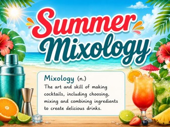 Summer Mocktail Mixology Design and make