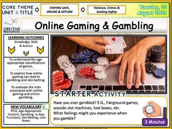 Online Gambling and Online Gaming