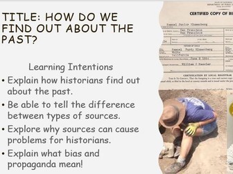 The Archaeologist and The Historian 1st Year Junior Cert History