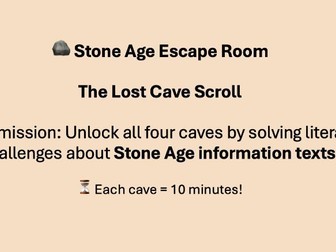 Stone Age Escape Room