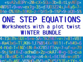 ONE STEP EQUATIONS - WINTER BUNDLE