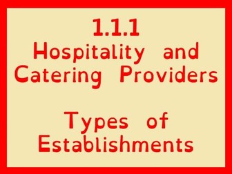 Types of Establishments