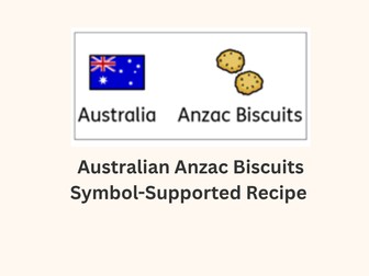 Australian Anzac Biscuits, Symbol Supported Recipe