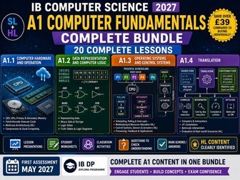 IB Computer Science 2027 – A1 Computer Fundamentals – Complete Bundle