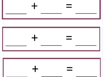 Addition blank number sentences | Teaching Resources