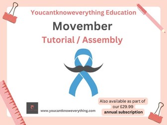 Movember - Men's Health PSHE