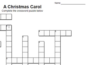 A Christmas Carol crossword