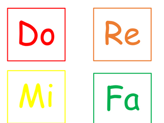 Do Re Mi - FREE Resource, ideal for laminating
