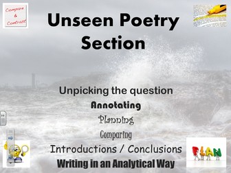 Unseen Poetry for GCSE EDUQAS / AQA