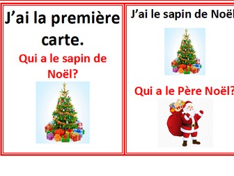 French Christmas Cards game - J'ai....qui a...