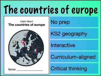 Countries of Europe – Fun KS2 Geography Activities, Capitals, Food, Landmarks & Vikings