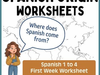 Spanish Origin - History Worksheets