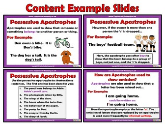 Using the Apostrophe
