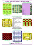 Irregular Plural Nouns 7 Game Plus 2 Worksheet Bundle