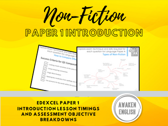 IGCSE Edexcel Paper 1: Non-Fiction Introduction Lesson