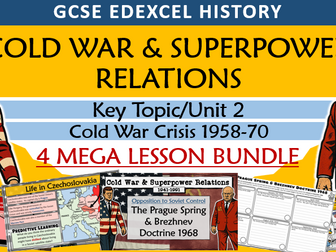 GCSE History Edexcel Cold War and Superpower Relations  Unit 2 Bundle