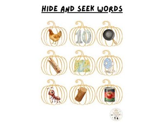 Hide and seek phonics pumpkins