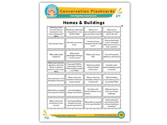 Homes & Buildings - Conversation Flashcards