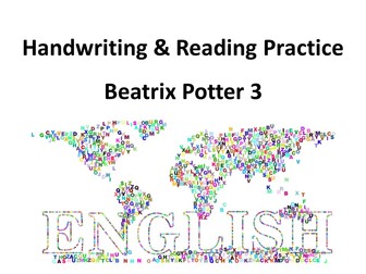 Handwriting & Reading Practice - Beatrix Potter 3