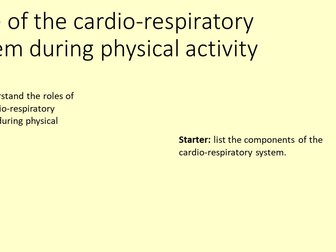 Role of the cardio-respiratory system in sport