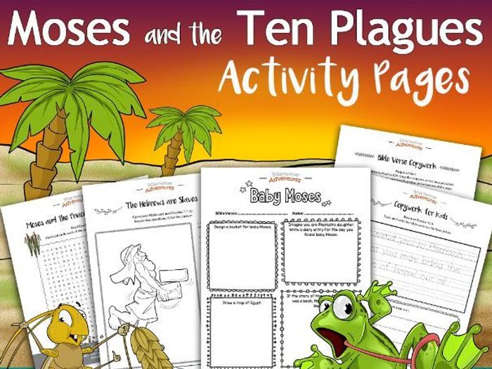 Moses And The Ten Plagues Activity Pack FREEBIE By Pip29 - Teaching ...