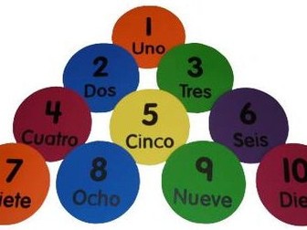 Spanish numbers display
