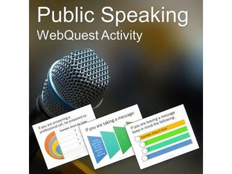 Business and Career Skills - Public Speaking Task Activity