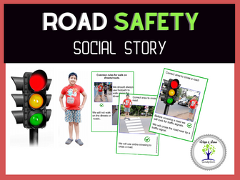 Road Safety Social Story With Real Image for Autism and Special Education