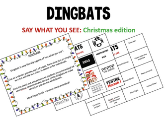 Christmas quiz - Dingbats