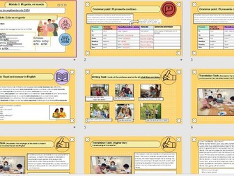 M3 NEW SPANISH GCSE: Lesson 1: Esta es mi gente