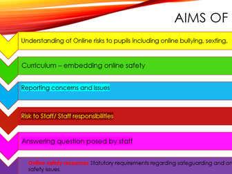 Whole School  - Online Safety INSET training