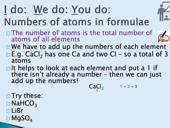 Compounds lesson GCSE
