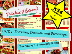OCR GCSE Maths Fractions, Decimals and Percentages